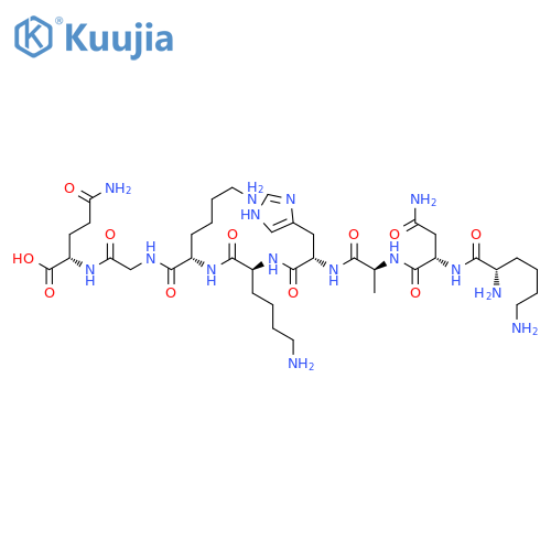 L-Glutamine, L-lysyl-L-asparaginyl-L-alanyl-L-histidyl-L-lysyl-L-lysylglycyl- structure