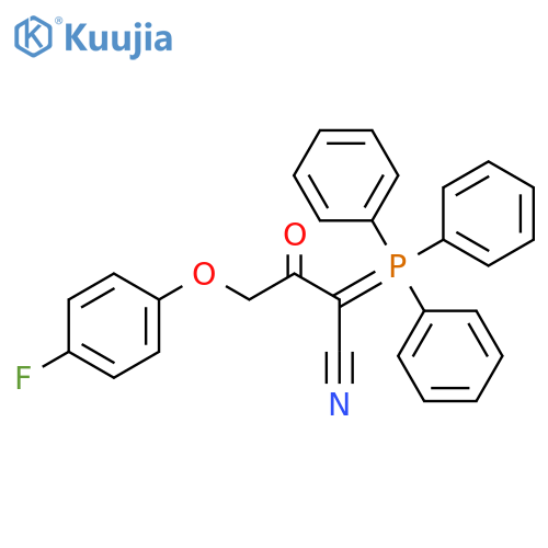 Butanenitrile, 4-(4-fluorophenoxy)-3-oxo-2-(triphenylphosphoranylidene)- structure