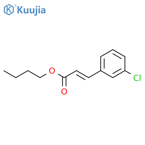 2-Propenoic acid, 3-(3-chlorophenyl)-, butyl ester structure