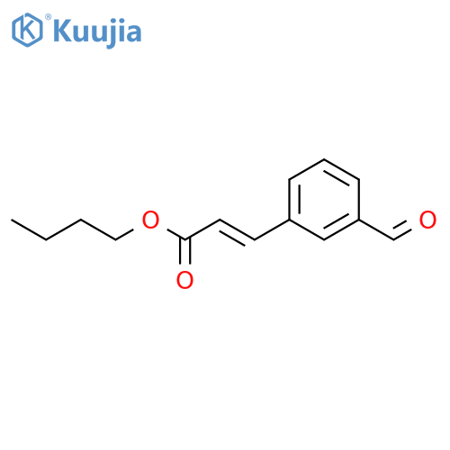 2-Propenoic acid, 3-(3-formylphenyl)-, butyl ester structure