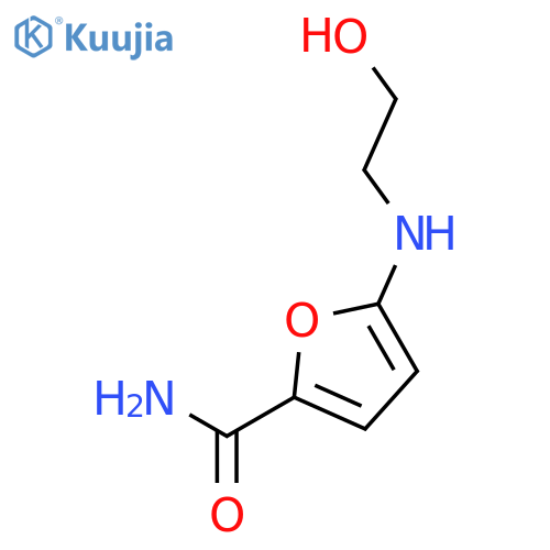 2-Furancarboxamide, 5-[(2-hydroxyethyl)amino]- structure
