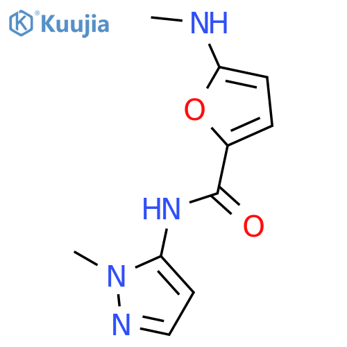 2-Furancarboxamide,5-(methylamino)-N-(1-methyl-1H-pyrazol-5-yl)- structure
