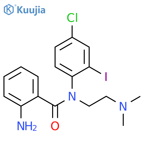 Benzamide,2-amino-N-(4-chloro-2-iodophenyl)-N-[2-(dimethylamino)ethyl]- structure