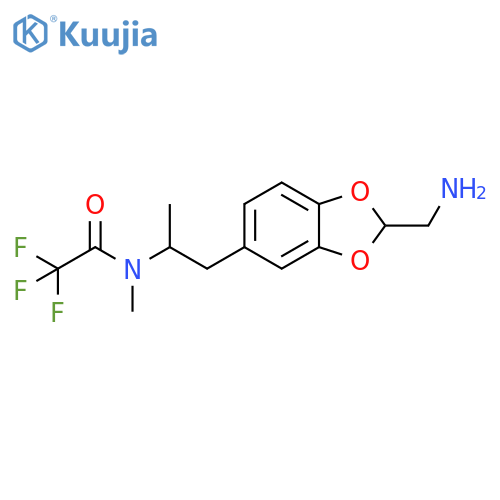 Acetamide, N-[2-[2-(aminomethyl)-1,3-benzodioxol-5-yl]-1-methylethyl]-2,2,2-trifluoro-N-methyl- structure