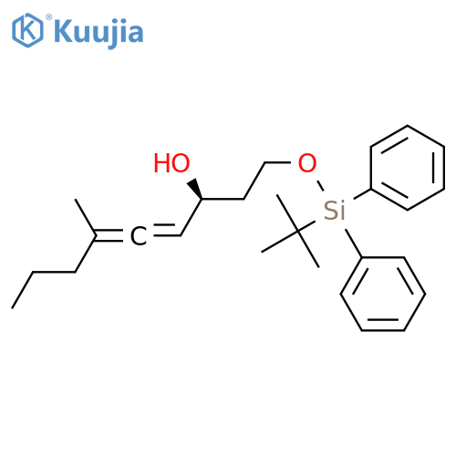 4,5-Nonadien-3-ol, 1-[[(1,1-dimethylethyl)diphenylsilyl]oxy]-6-methyl-,  (3S,4S)- structure