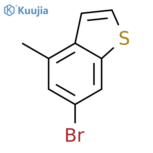 Benzo[b]thiophene, 6-bromo-4-methyl- structure