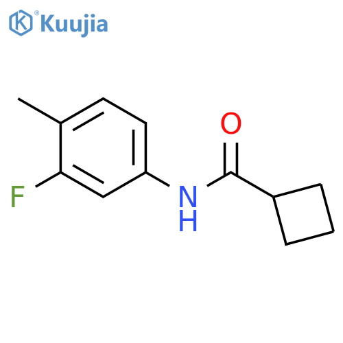 Cyclobutanecarboxamide,N-(3-fluoro-4-methylphenyl)- structure