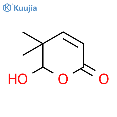 2H-Pyran-2-one, 5,6-dihydro-6-hydroxy-5,5-dimethyl- structure
