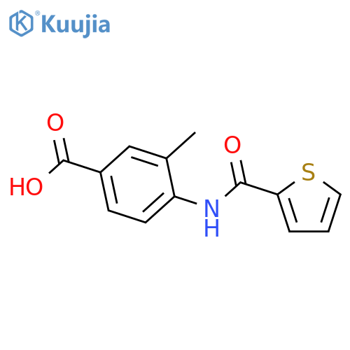 3-methyl-4-(thiophene-2-amido)benzoic acid structure