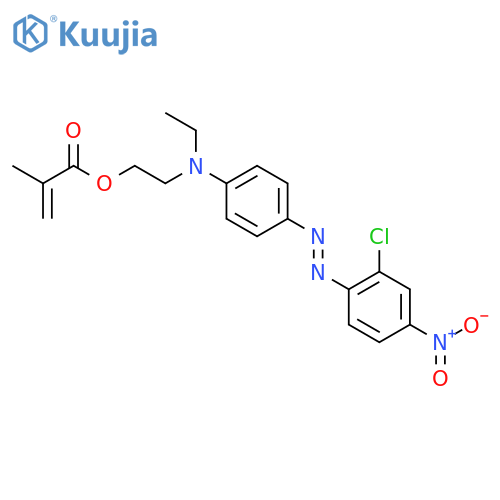 2-Propenoic acid,2-methyl-, 2-[[4-[2-(2-chloro-4-nitrophenyl)diazenyl]phenyl]ethylamino]ethylester structure