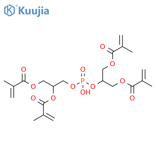 2-Propenoic acid, 2-methyl-, 4-hydroxy-11-methyl-7-[(2-methyl-1-oxo-2-propen-1-yl)oxy]-2-[[(2-methyl-1-oxo-2-propen-1-yl)oxy]methyl]-4-oxido-10-oxo-3,5,9-trioxa-4-phosphadodec-11-en-1-yl ester structure