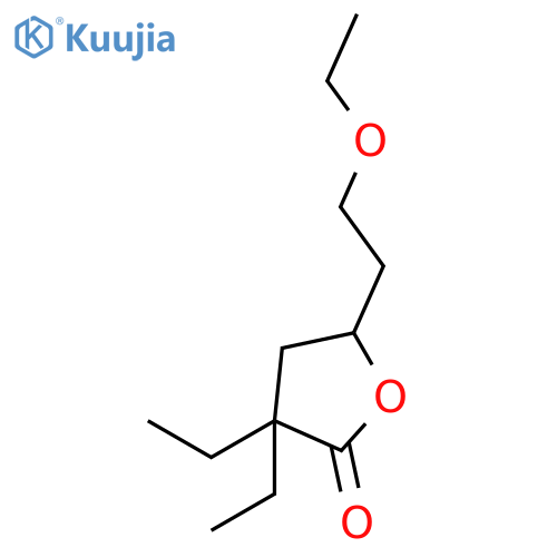 2(3H)-Furanone,5-(2-ethoxyethyl)-3,3-diethyldihydro- structure