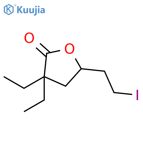 2(3H)-Furanone, 3,3-diethyldihydro-5-(2-iodoethyl)- structure