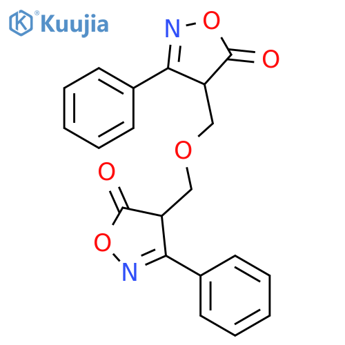 5(4H)-Isoxazolone, 4,4'-[oxybis(methylene)]bis[3-phenyl- structure