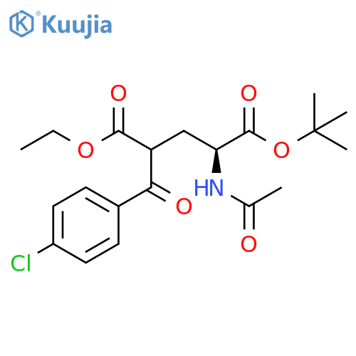 Glutamic acid, N-acetyl-4-(4-chlorobenzoyl)-, 1-(1,1-dimethylethyl) 5-ethyl ester structure