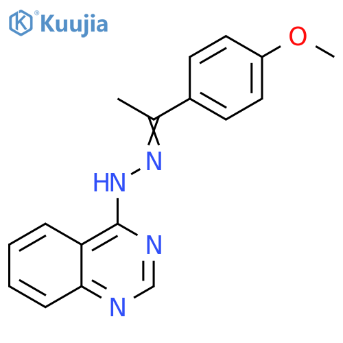 4(1H)-Quinazolinone, [1-(4-methoxyphenyl)ethylidene]hydrazone structure