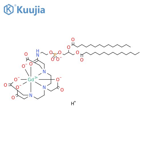 1,2-dimyristoyl-sn-glycero-3-phosphoethanolamine-N-diethylenetriaminepentaacetic acid (gadolinium salt) structure