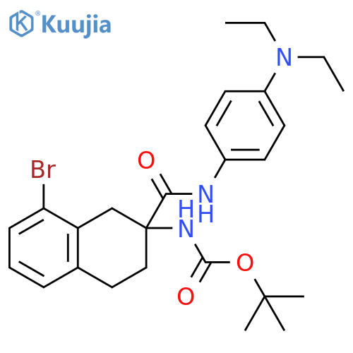 Carbamic acid, [8-bromo-2-[[[4-(diethylamino)phenyl]amino]carbonyl]-1,2,3,4-tetrahydro-2-naphthalenyl]-, 1,1-dimethylethyl ester (9CI) structure