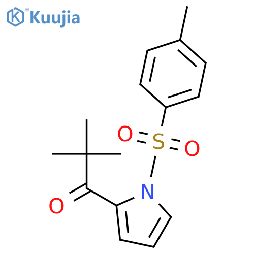 1H-Pyrrole, 2-(2,2-dimethyl-1-oxopropyl)-1-[(4-methylphenyl)sulfonyl]- structure