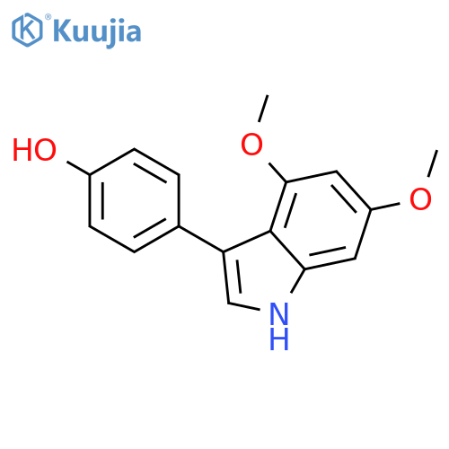 Phenol, 4-(4,6-dimethoxy-1H-indol-3-yl)- structure