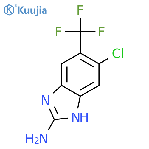 1H-Benzimidazol-2-amine, 5-chloro-6-(trifluoromethyl)- structure