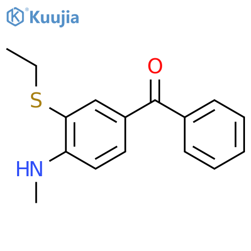 Methanone, [3-(ethylthio)-4-(methylamino)phenyl]phenyl- structure