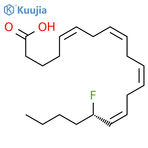 5,8,11,14-Eicosatetraenoic acid, 16-fluoro-, (5Z,8Z,11Z,14Z,16S)- structure
