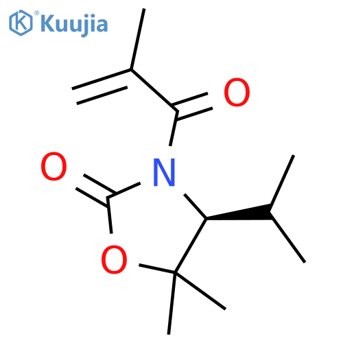 2-Oxazolidinone,5,5-dimethyl-4-(1-methylethyl)-3-(2-methyl-1-oxo-2-propenyl)-, (4S)- structure