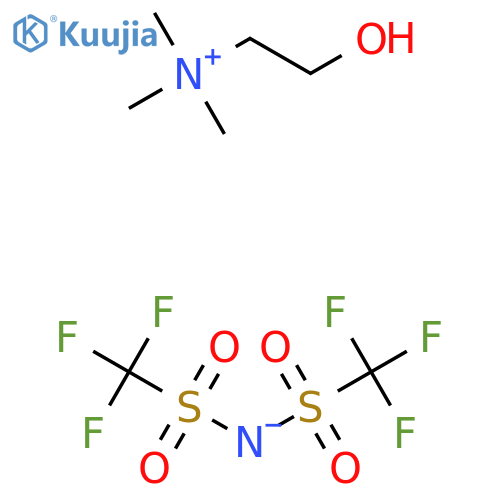 Choline Bis(trifluoromethanesulfonyl)imid structure