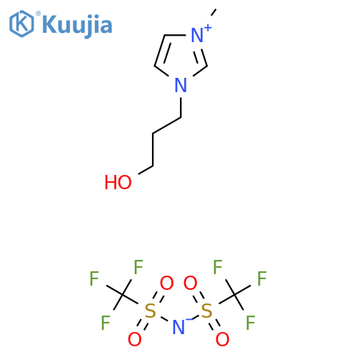1‐(3‐HYDROXYPROPYL)‐3‐METHYLIMIDAZOLIUM BIS(TRIFLUOROMETHANESULFONYL)IMIDE structure
