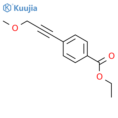 Benzoic acid, 4-(3-methoxy-1-propynyl)-, ethyl ester structure