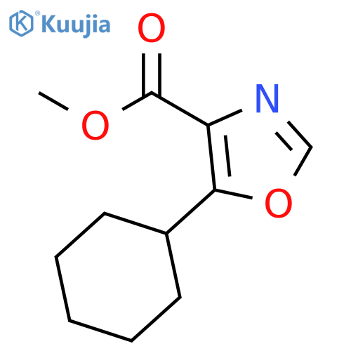 4-Oxazolecarboxylic acid, 5-cyclohexyl-, methyl ester structure