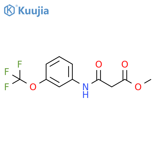 Propanoic acid, 3-oxo-3-[[3-(trifluoromethoxy)phenyl]amino]-, methylester structure