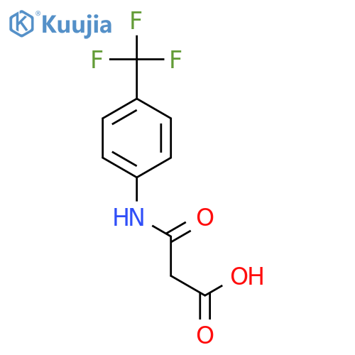 3-Oxo-3-4-(trifluoromethyl)anilinopropanoic Acid structure