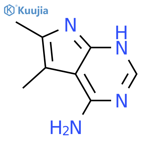 5,6-dimethyl-7H-pyrrolo[2,3-d]pyrimidin-4-amine structure