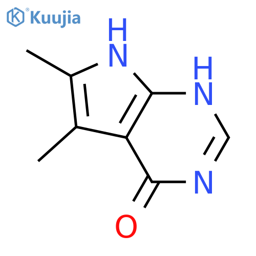 5,6-dimethyl-7H-pyrrolo2,3-dpyrimidin-4-ol structure