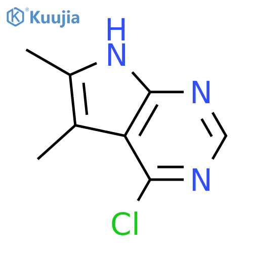 4-chloro-5,6-dimethyl-7H-Pyrrolo[2,3-d]pyrimidine structure