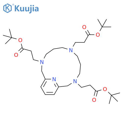 3,7,11,17-Tetraazabicyclo[11.3.1]heptadeca-1(17),13,15-triene-3,7,11-tripropanoic acid, tris(1,1-dimethylethyl) ester structure