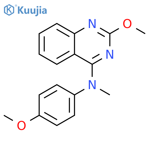 4-Quinazolinamine, 2-methoxy-N-(4-methoxyphenyl)-N-methyl- structure