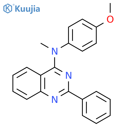 4-Quinazolinamine, N-(4-methoxyphenyl)-N-methyl-2-phenyl- structure