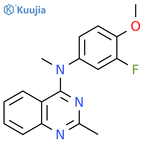 4-Quinazolinamine, N-(3-fluoro-4-methoxyphenyl)-N,2-dimethyl- structure