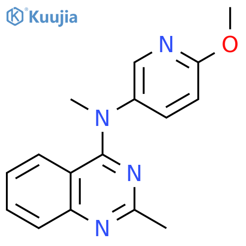 4-Quinazolinamine, N-(6-methoxy-3-pyridinyl)-N,2-dimethyl- structure
