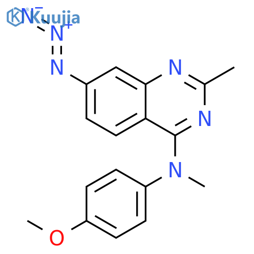 4-Quinazolinamine, 7-azido-N-(4-methoxyphenyl)-N,2-dimethyl- structure