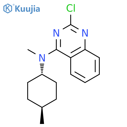 4-Quinazolinamine, 2-chloro-N-methyl-N-(trans-4-methylcyclohexyl)- structure