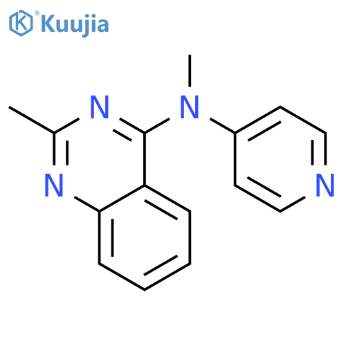 4-Quinazolinamine, N,2-dimethyl-N-4-pyridinyl- structure