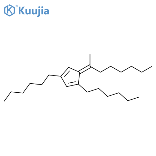 1,3-Cyclopentadiene, 1,3-dihexyl-5-(1-methylheptylidene)-, (5Z)- structure