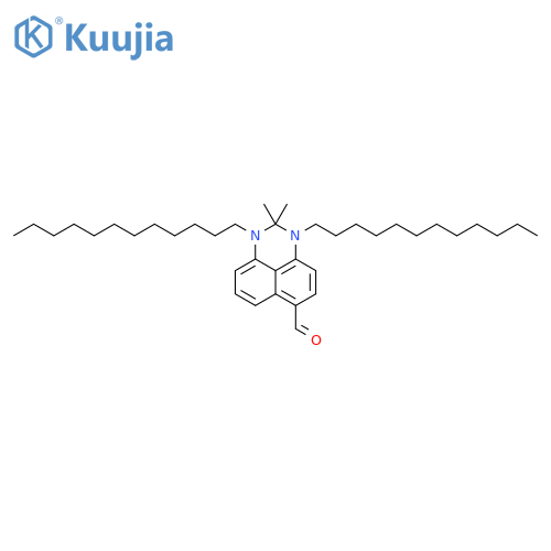 1H-Perimidine-6-carboxaldehyde,1,3-didodecyl-2,3-dihydro-2,2-dimethyl- structure