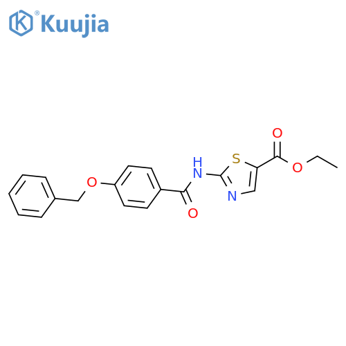 5-Thiazolecarboxylic acid, 2-[[4-(phenylmethoxy)benzoyl]amino]-, ethylester structure