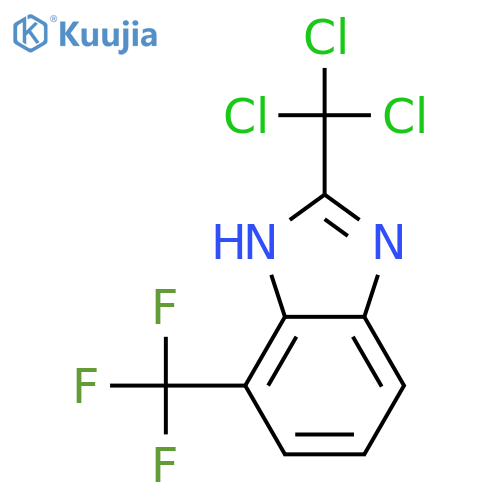1H-Benzimidazole, 2-(trichloromethyl)-4-(trifluoromethyl)- structure