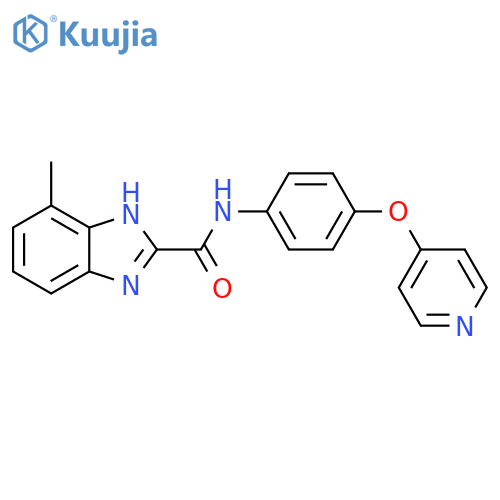 1H-Benzimidazole-2-carboxamide, 7-methyl-N-[4-(4-pyridinyloxy)phenyl]- structure